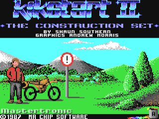 Kikstart 2 Course Designer title screen for Commodore 64